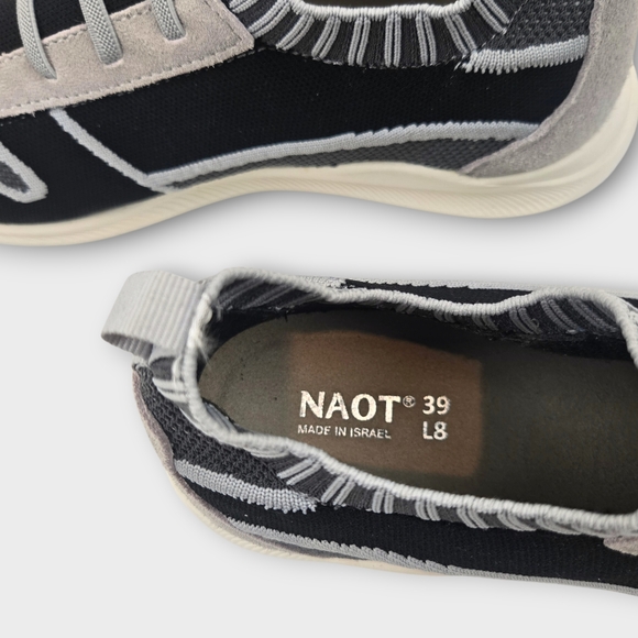 New Naot Adonis Beige Grey Knit Fashion Sneaker EUR 39 Womens 8 - Picture 12 of 14